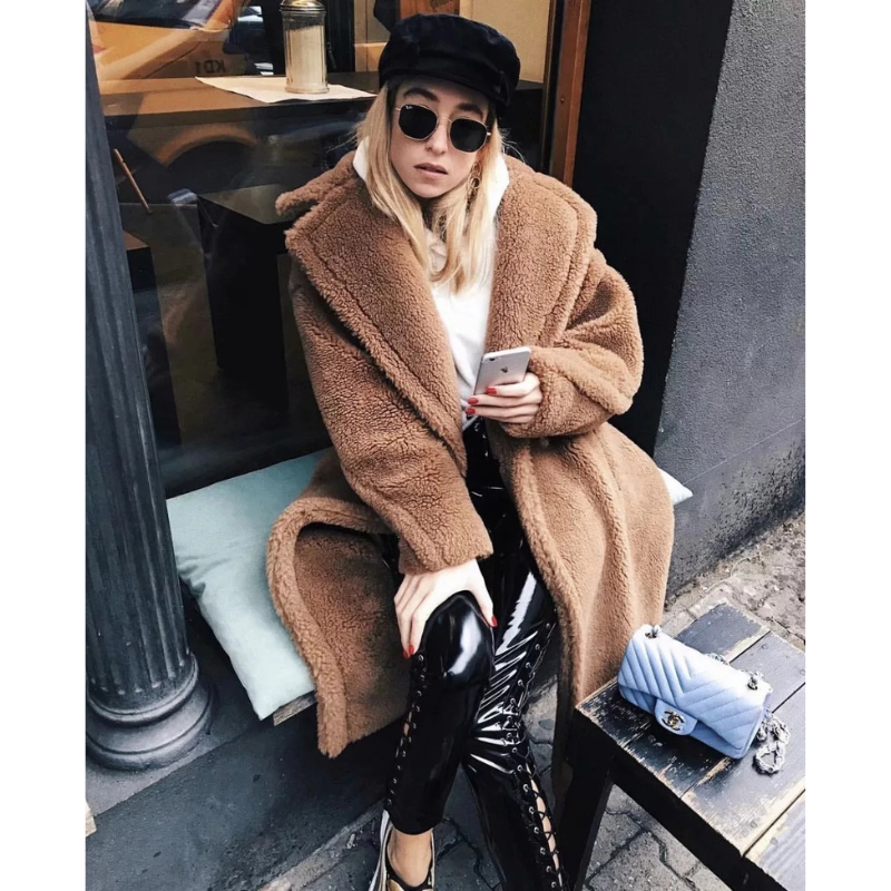 Cyrinva - Lange Oversized Zachte Winterjas