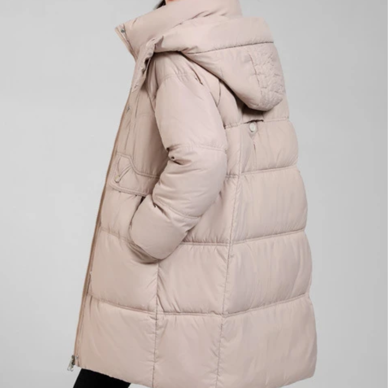 Herstiq - Dames Lange Parka Winterjas Gevoerd