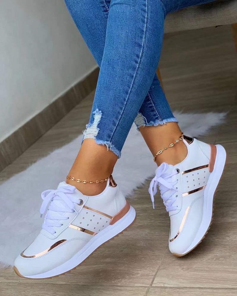 Wynessa - Sneakers Met Platform En Kleuraccenten