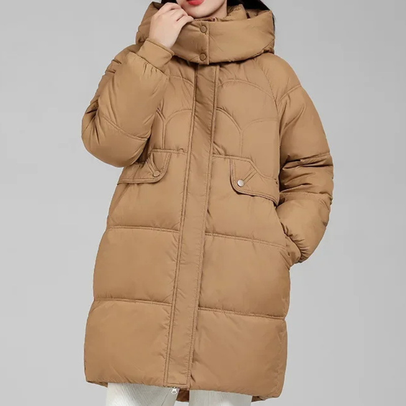 Herstiq - Dames Lange Parka Winterjas Gevoerd