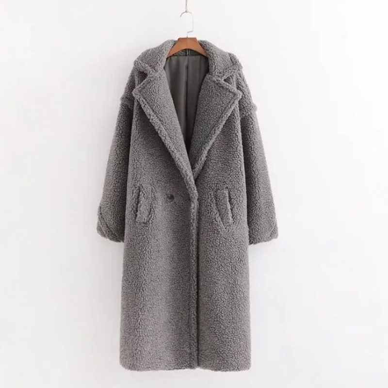 Cyrinva - Lange Oversized Zachte Winterjas