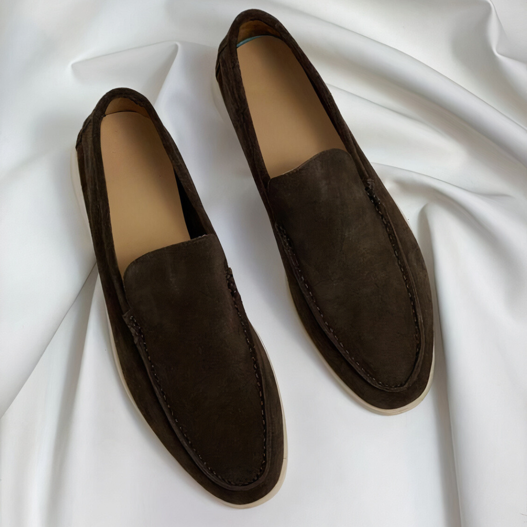 Alonso - Suède heren loafers