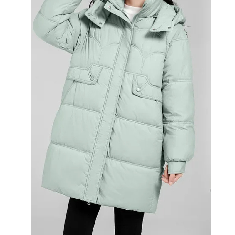 Herstiq - Dames Lange Parka Winterjas Gevoerd