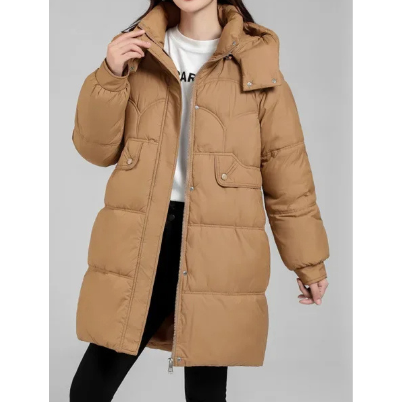 Herstiq - Dames Lange Parka Winterjas Gevoerd