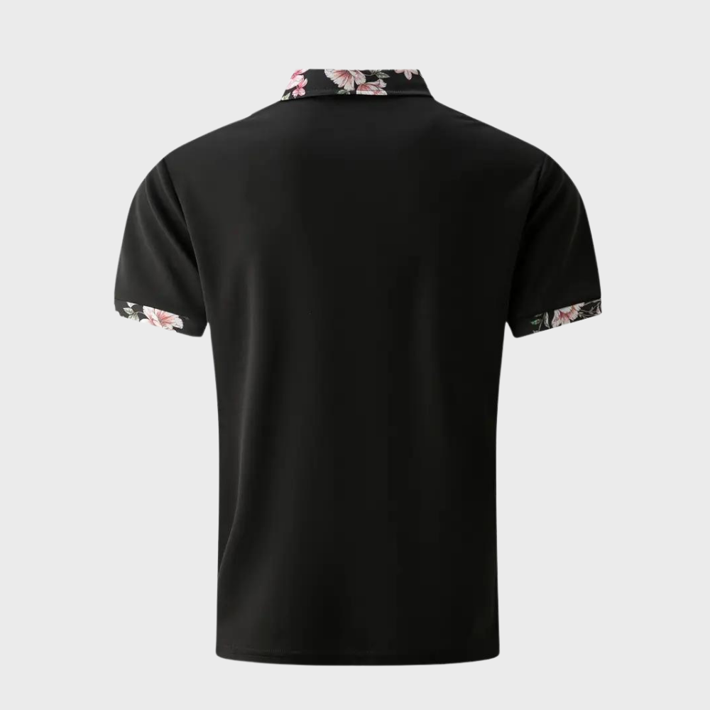 Sander - Gebloemd Herenpoloshirt