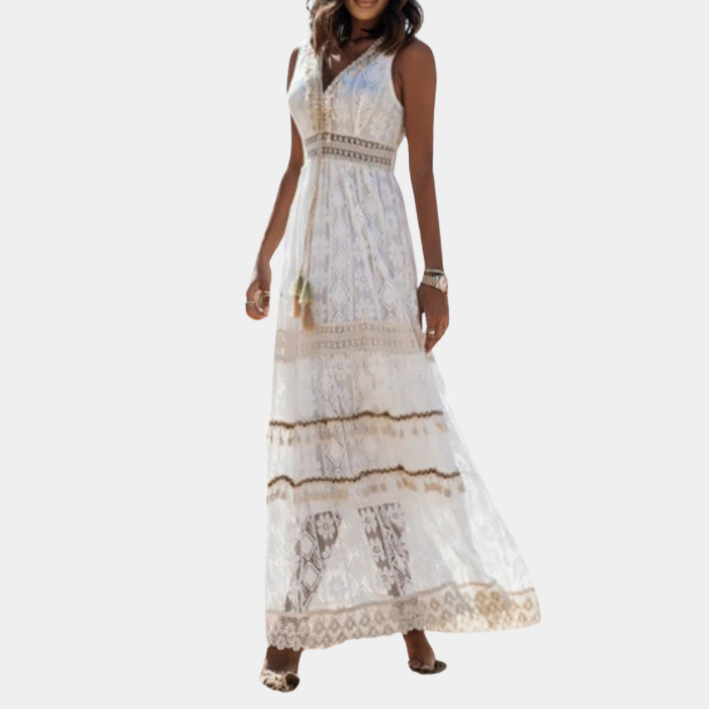 Amandine - Dames Bohemian Maxi Jurk