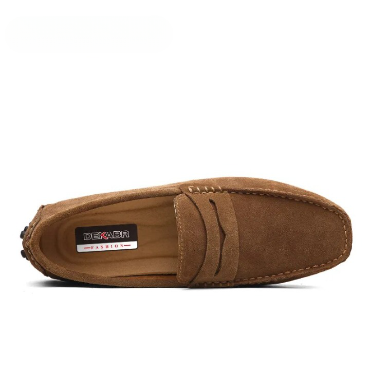 Brandon - Suède heren loafers