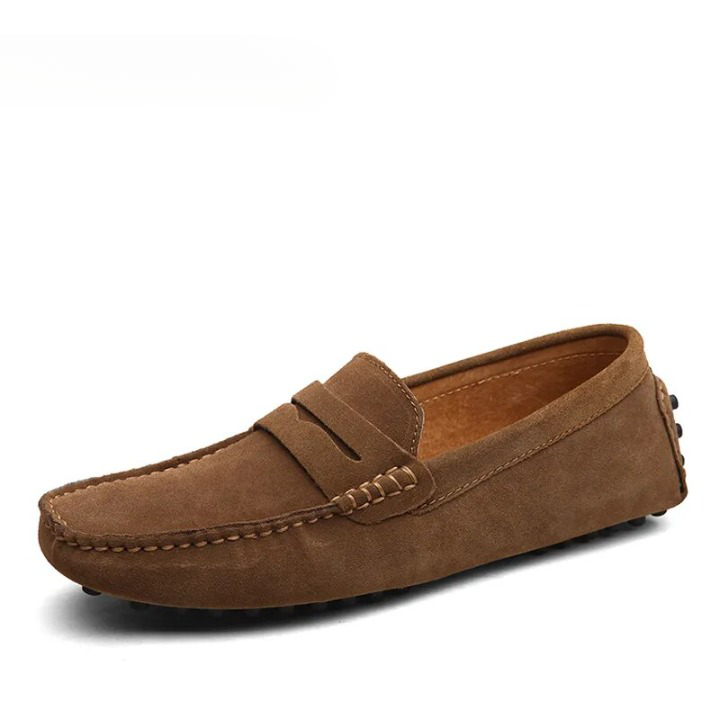 Brandon - Suède heren loafers