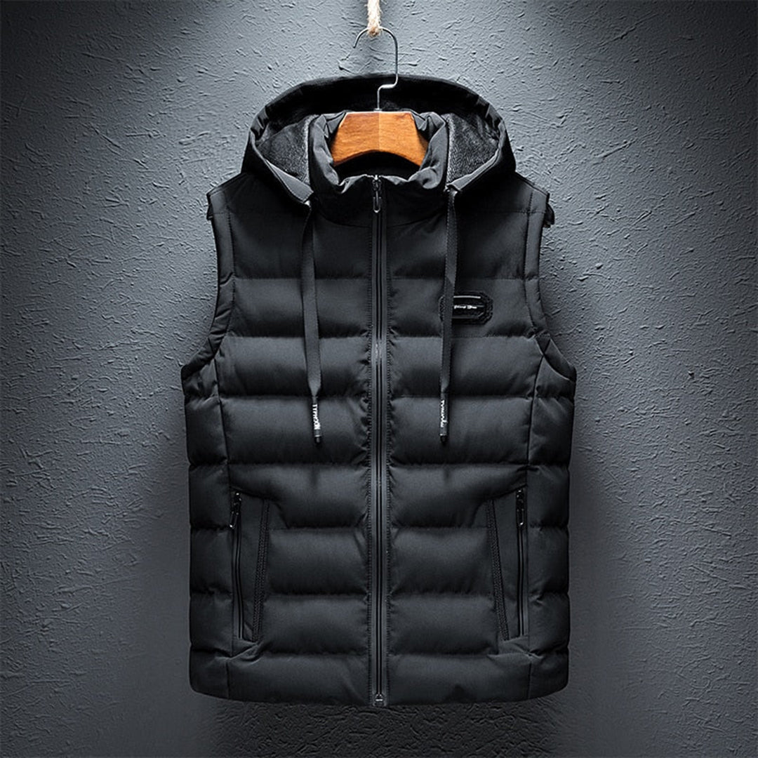 Andres - Lange Bodywarmer Met Capuchon