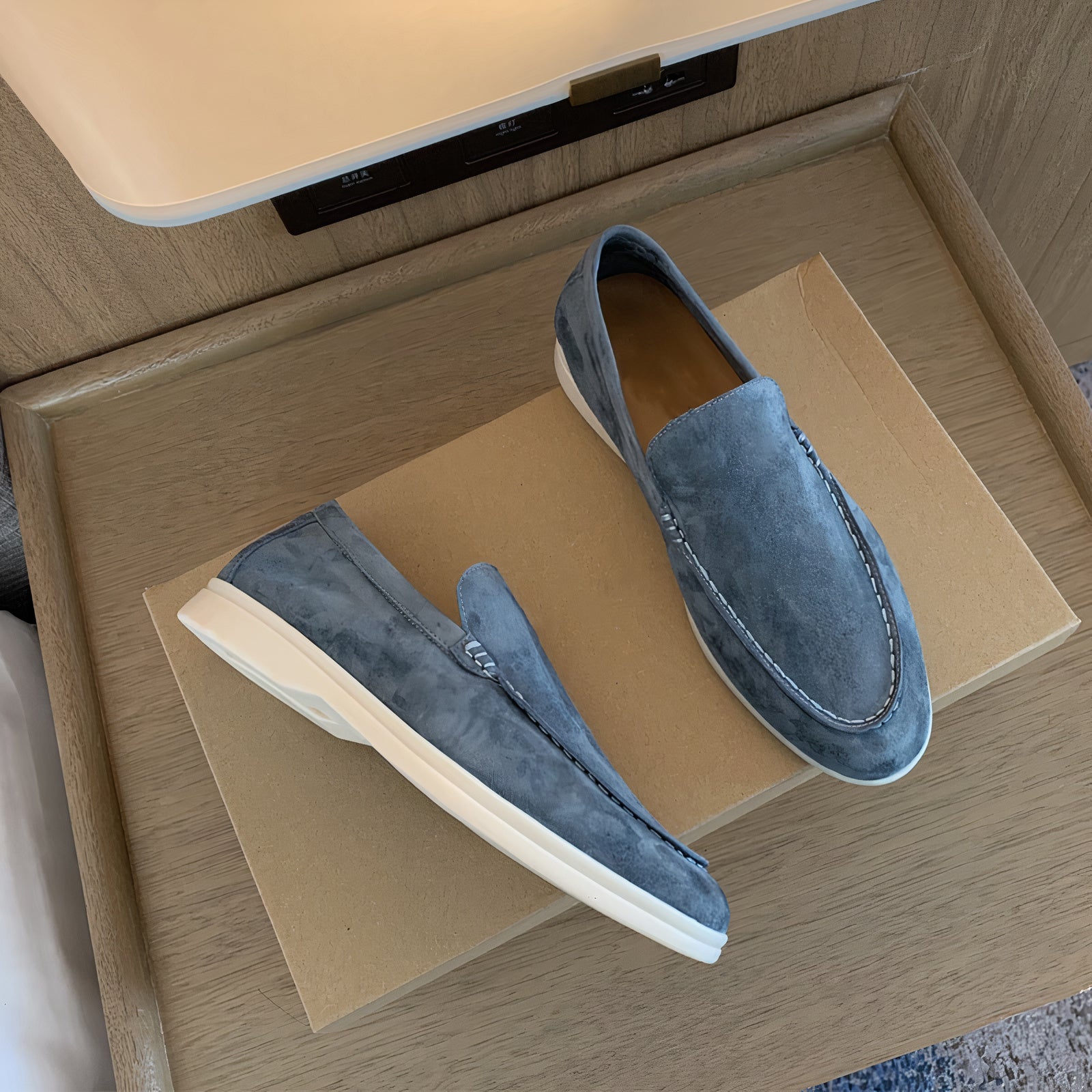 Alonso - Suède heren loafers