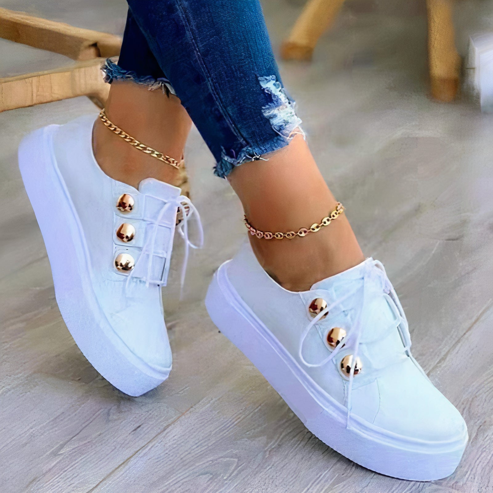 Bella - Trendy Plateausneakers