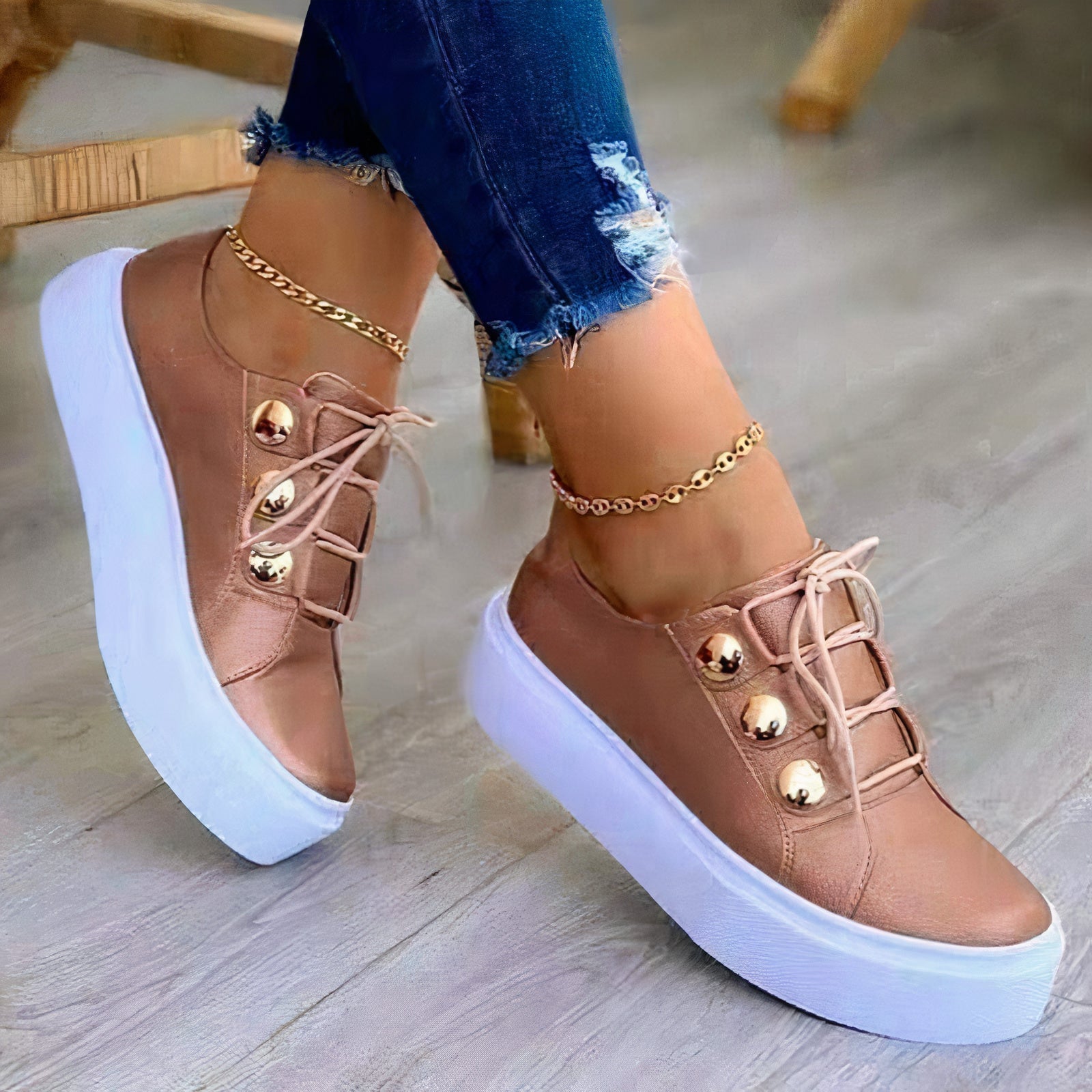 Bella - Trendy Plateausneakers