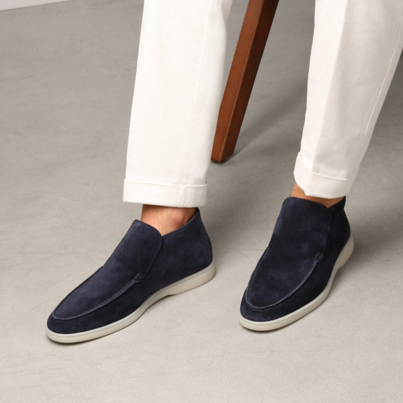 Claude - Kalfssuède Loafers