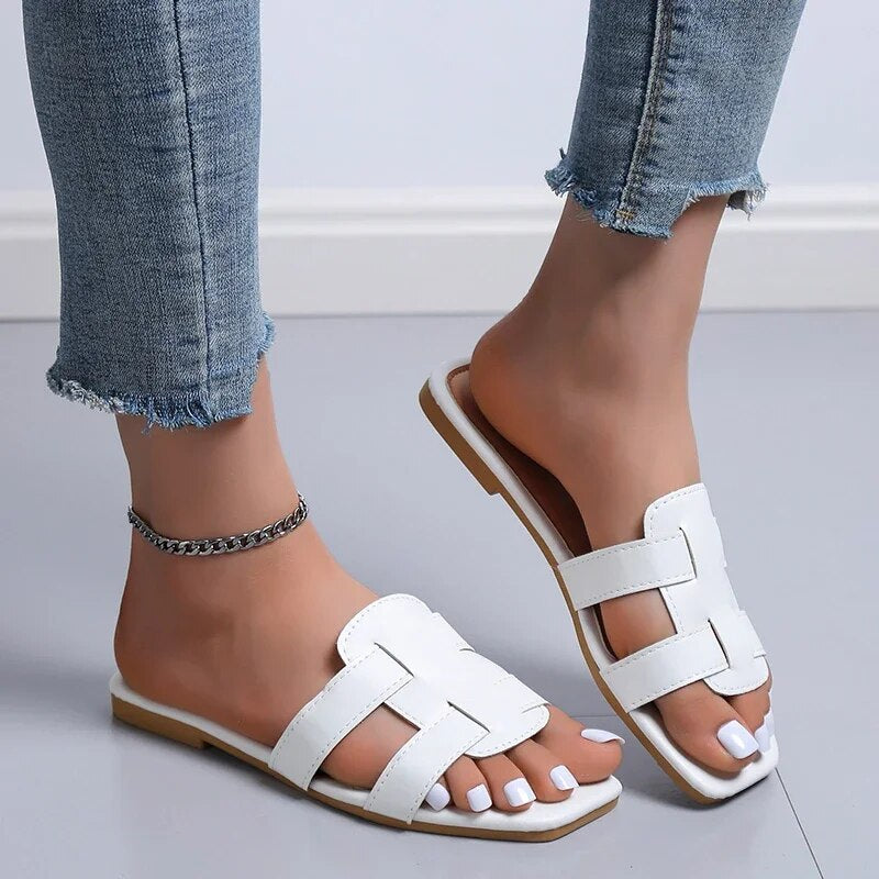 Sofia - Damesplatte Sandalen