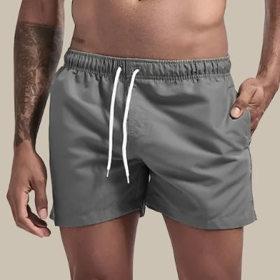 Charles - Premium Sneldrogende Basic Mid-Short Zwembroek Voor Heren