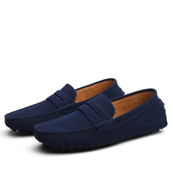 Brandon - Suède heren loafers